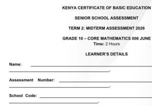 grade 10 mid term exam