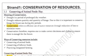 grade 9 agriculture notes