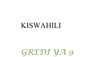 Grade 9 kiswahili notes