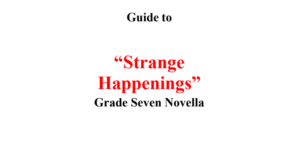 Strange happenings notes