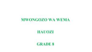 Wema hauozi notes