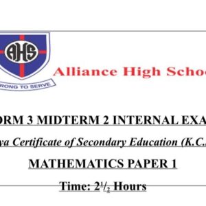 Form 3 mid term 2 exams 2026