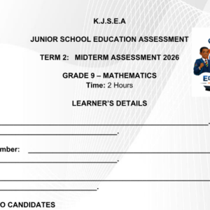 Grade 9 mathematics exam 2026