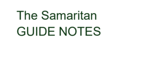 Samaritan guide notes