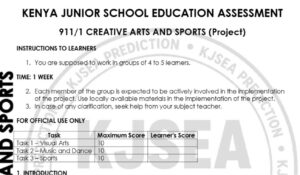 Creative arts paper 1 Kjsea prediction 2026