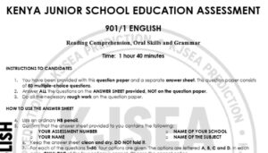 English paper 1 kjsea prediction 2026