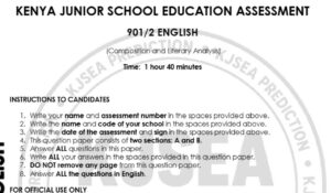 English paper 2 kjsea prediction 2026