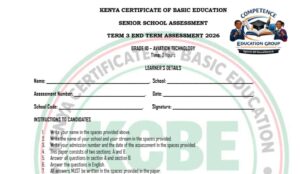Aviation Grade 10 end term 3 exam 2026