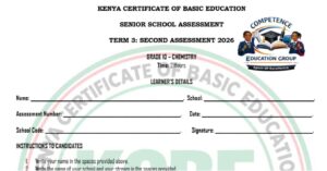 Grade 10 chemistry end term 3 2026