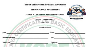 Grade 10 core mathematics end term 3 exam 2026