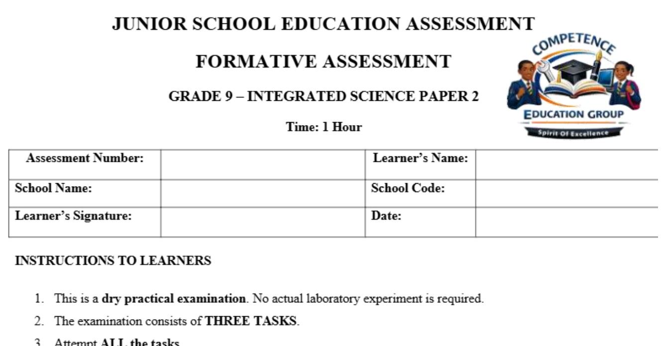 g9 inter paper 80kb (1) Inter grated science paper 2 grade 9 end term 3 2026