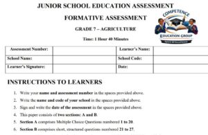 Grade 7 end term exam 2026 for all subjects