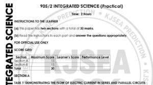 Inter grated science paper 2 kjsea
